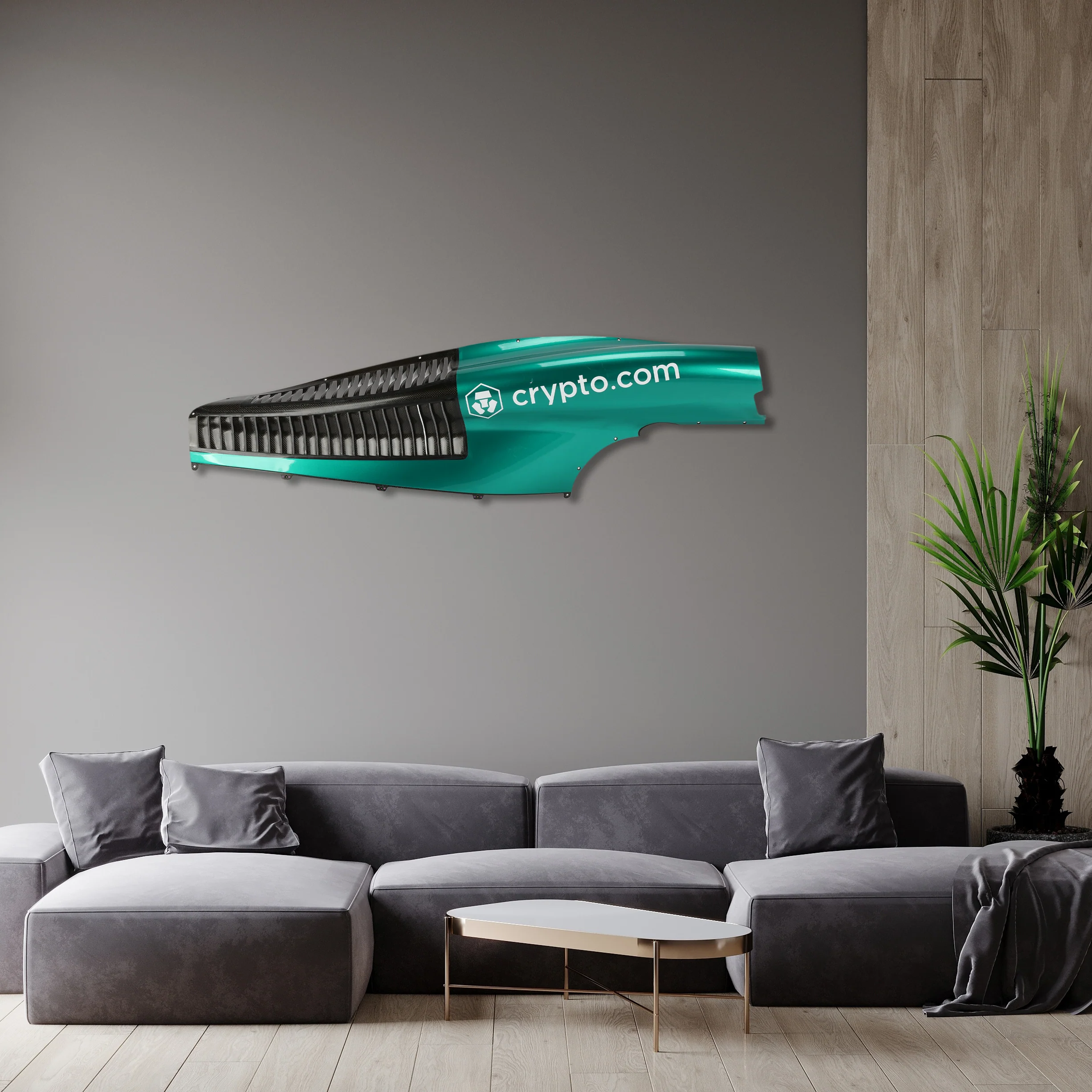Aston Martin Aramco F1® Team 2023 Left-hand Engine Cover Louvre Panel - Image 4