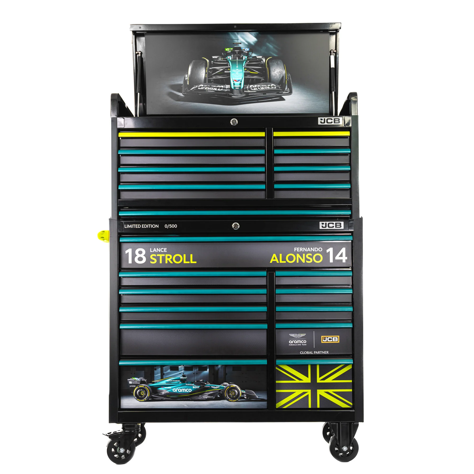 Aston Martin Formula One Team x JCB Limited Edition Tool Chest Stack - Image 4
