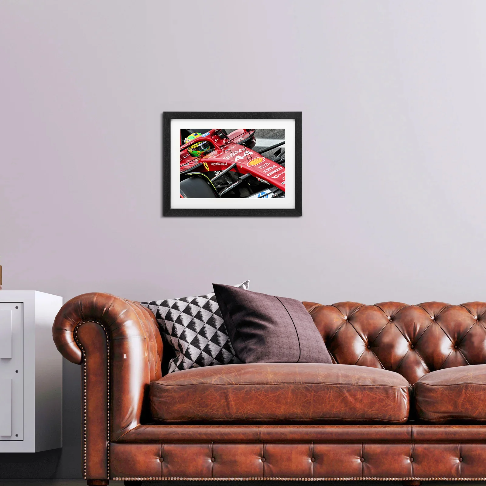 Limited Edition Lewis Hamilton 2025 Ferrari Framed Photo - Brazilian GP - Image 4