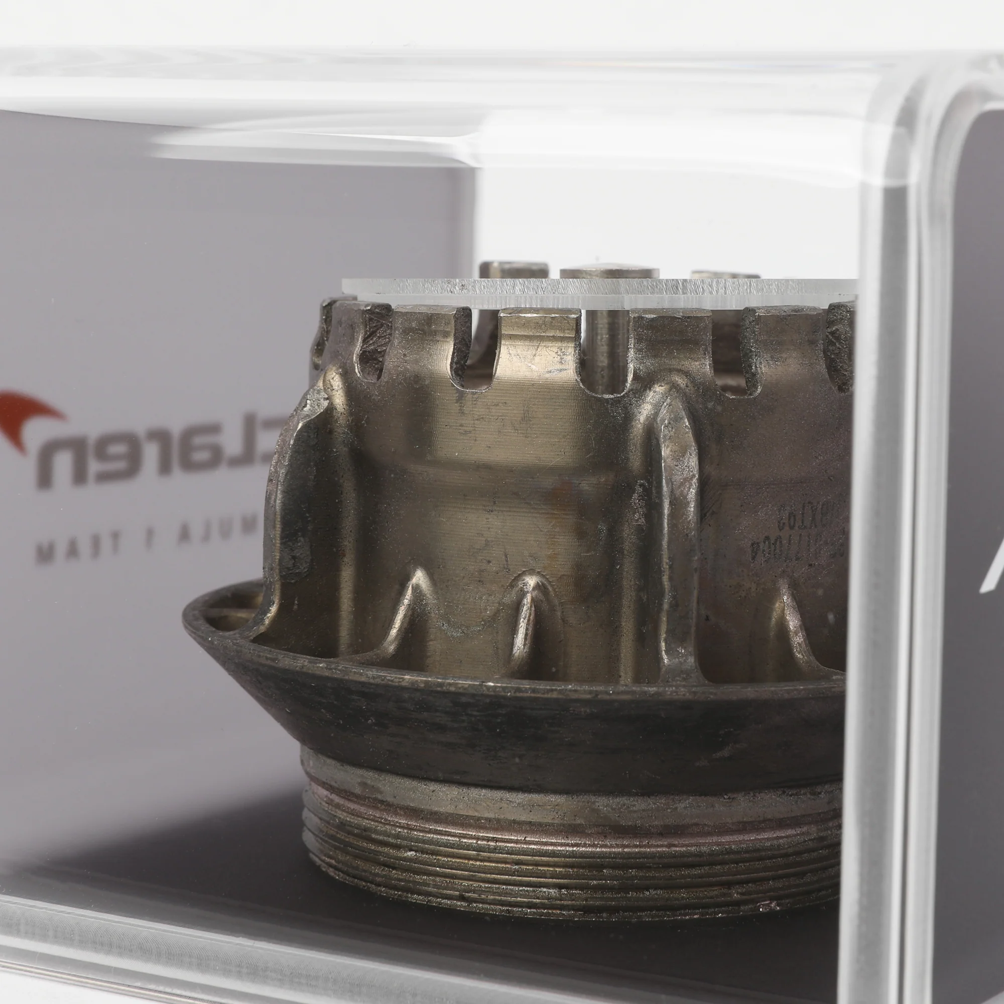McLaren 2023 Race-Used Wheel Nut in Display Case - Silver - Image 4