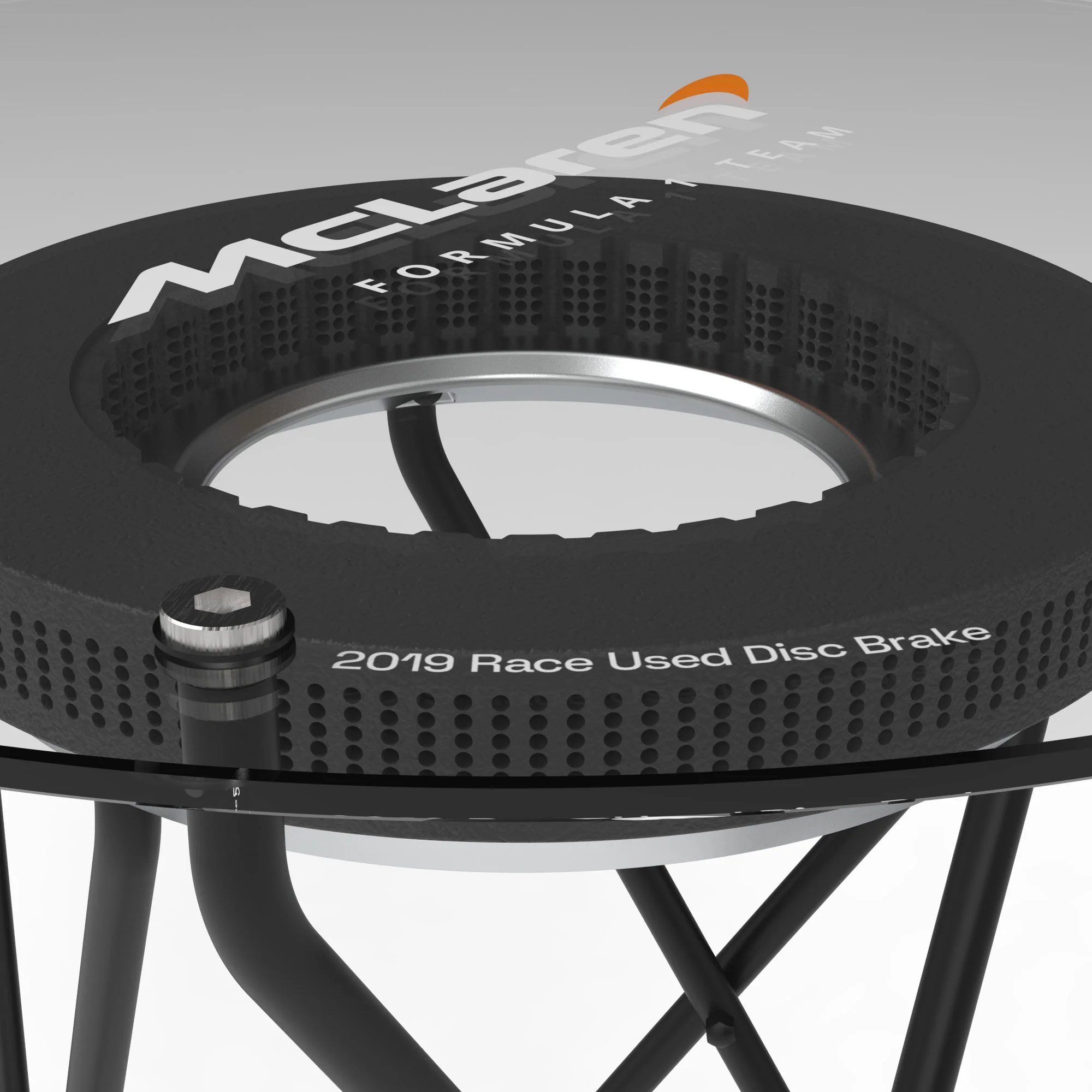 McLaren F1 Team 2019 Grand Prix Used Brake Disc Table - Image 4