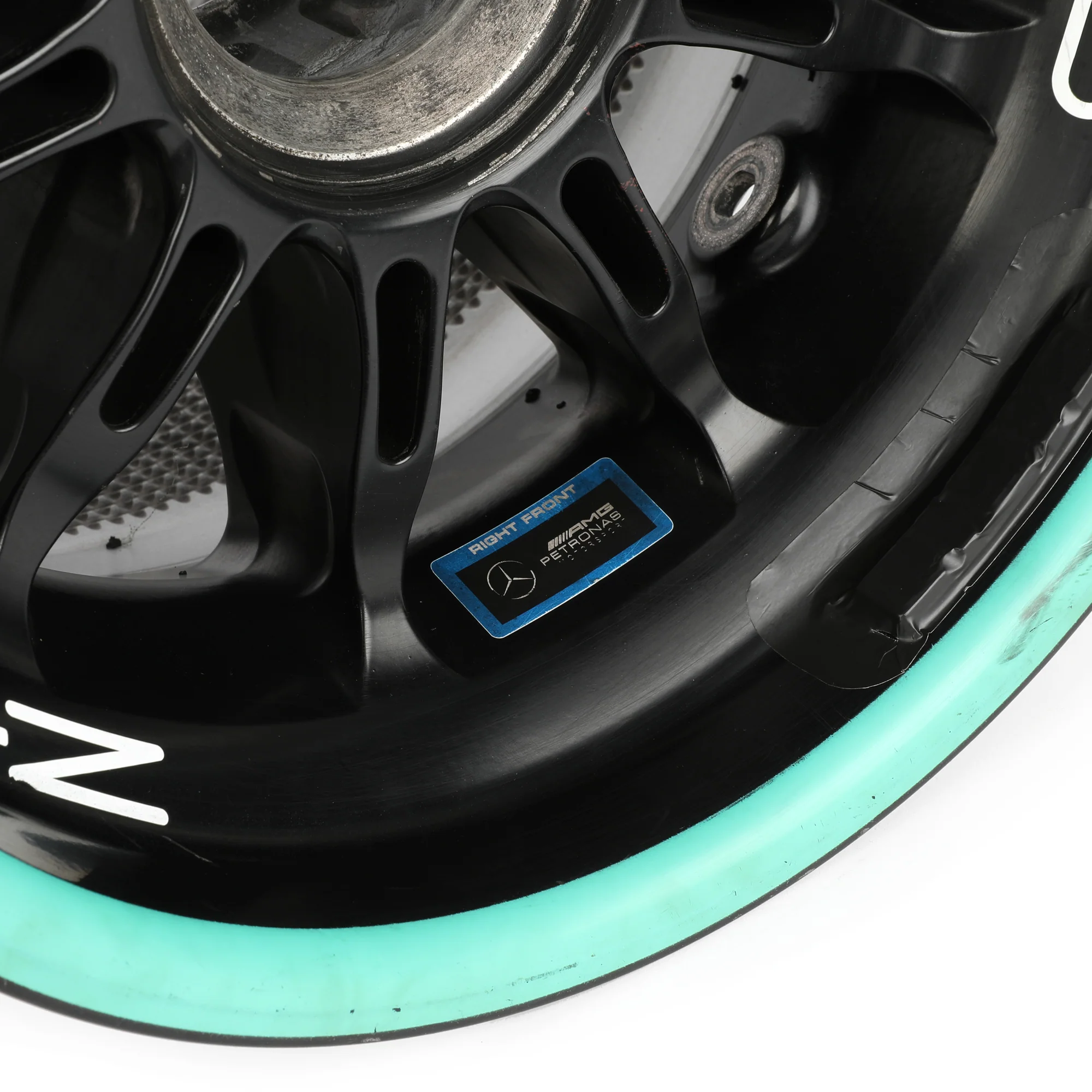 Mercedes-AMG PETRONAS F1® Team 2019 Season Used Front Wheel Rim Table - Image 5