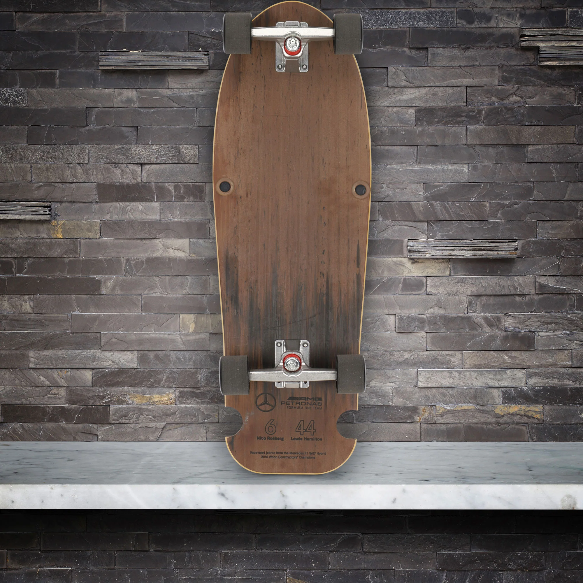 Mercedes-AMG Petronas Formula One Team 2016 Skid Block Skateboard - Image 7