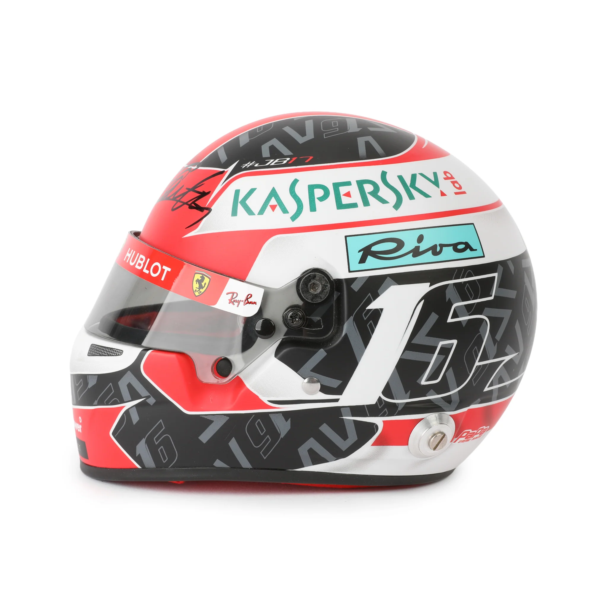 Season Launch LOT 058 - Charles Leclerc 2019 1:2 Signed Mini Helmet - Image 4