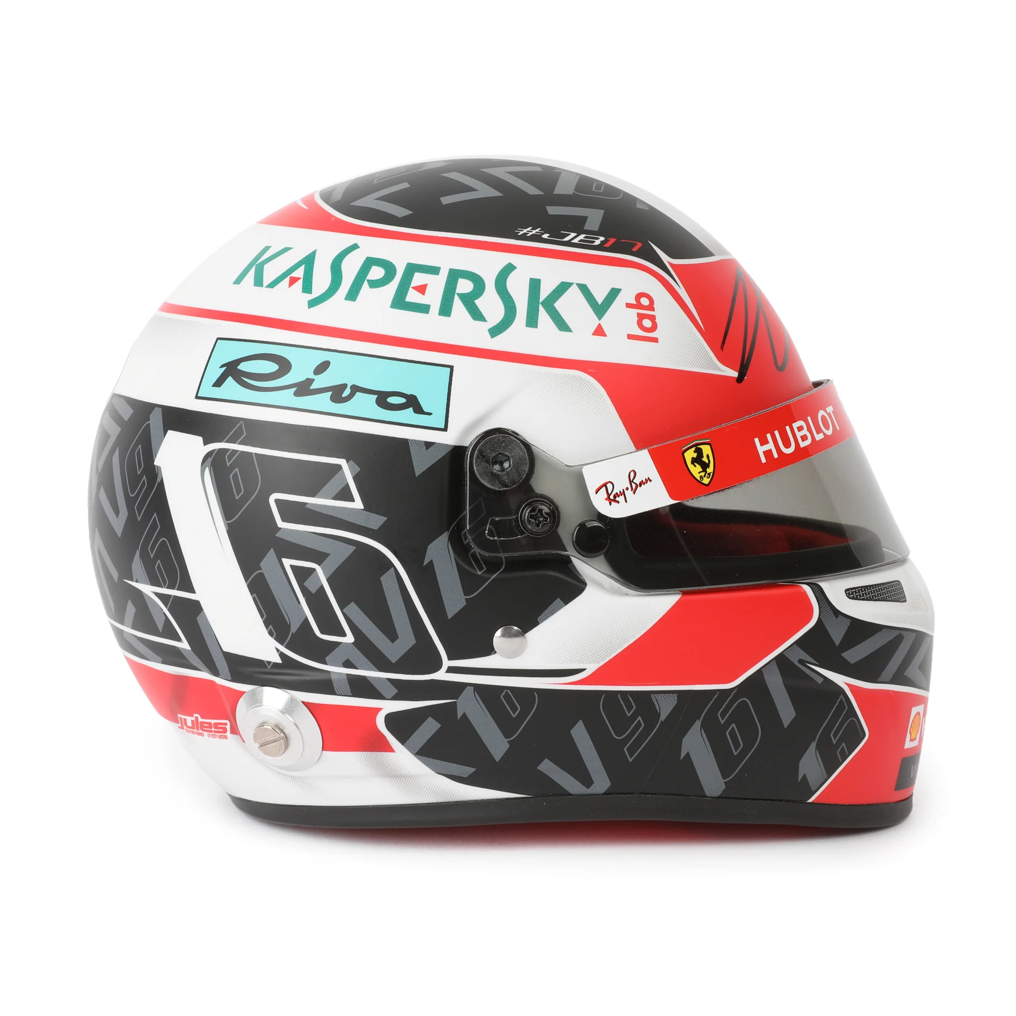 Season Launch LOT 058 - Charles Leclerc 2019 1:2 Signed Mini Helmet - Image 5