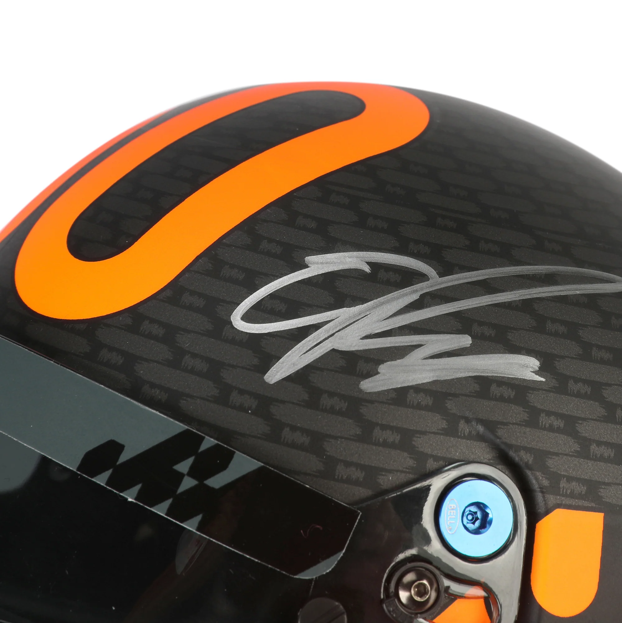 Season Launch LOT 006 - Lando Norris & Oscar Piastri 2024 Signed McLaren F1 Team 1:2 Helmet - Image 3