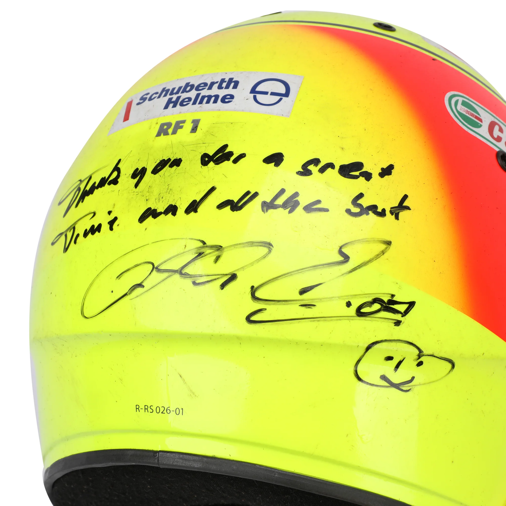 Season Launch LOT 028 - Ralf Schumacher 2001 BMW Williams Helmet - Used Signed - Image 6