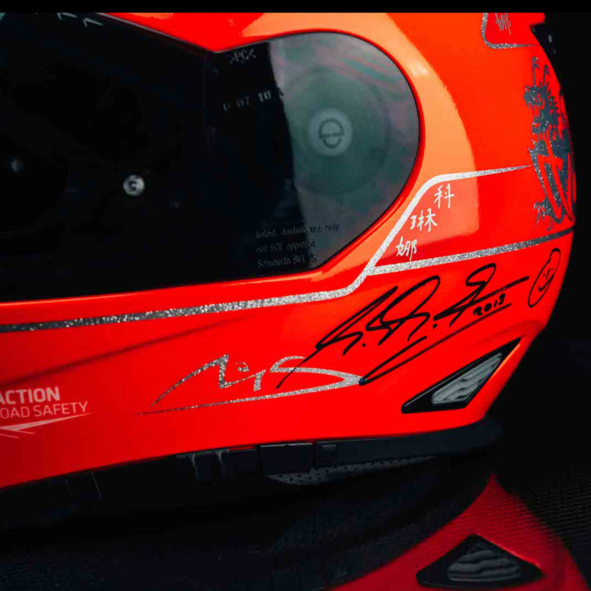 Season Launch LOT 043 – Michael Schumacher 2012 Motorcycle Helmet - Signed COA - Image 8